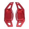 Pair Red Vehicle Steering Wheel Shift Paddle Cover Shifter Extension For Audi A5 S3 S6 Sq5 Rs6 Rs7