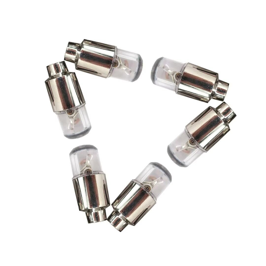 Led Valve Stem Caps Lights Kit 6pcs Colorful Flash Tyre Wheel Cap For Car Bike Bicycle Motorcycle Tire Light Cool Stems