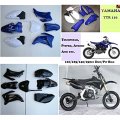 Tdpro Plastic Fender Fairing Kit For Ttr-r110e Pit Dirt Bike Black
