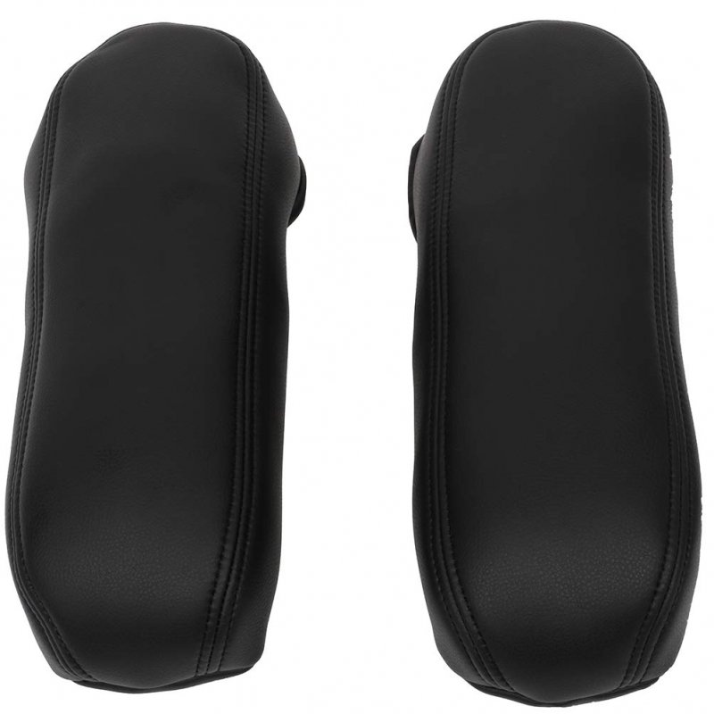 Leather Seat Armrest Cover Replacement Ford For Excursion 2000-2005 Black Automotive Covers One Pair