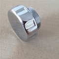 Xkh- Motorcycle Chrome Fluid Reservoir Cap Plain Surface Compatible With Kawasaki Vulcan 500 750 800 900 1500 2003-2008 1600