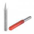Uxcell Wood Engraving Bit Solid Carbide 3 175mm 1 8 Shank 45 Degree 0 2mm Tip Cnc Router Tool For Acrylic Pvc Mdf Pcb Carving
