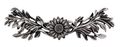 Vicenza Designs K1216 Carlotta Sunflower Pull 3-inch Antique Silver 