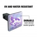 Personalized Custom 1 Line Magical Mom Unicorn And Baby Tow Trailer Hitch Cover Plug Insert