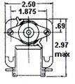 Fasco C-frame 2-speed Range Hood Fan Motor 40 Amps 3000rpm 115 Volts K120 Cw Rotation