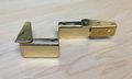 Inset Side-mount Glass Door Hinge In Polished Brass 2 Pack 