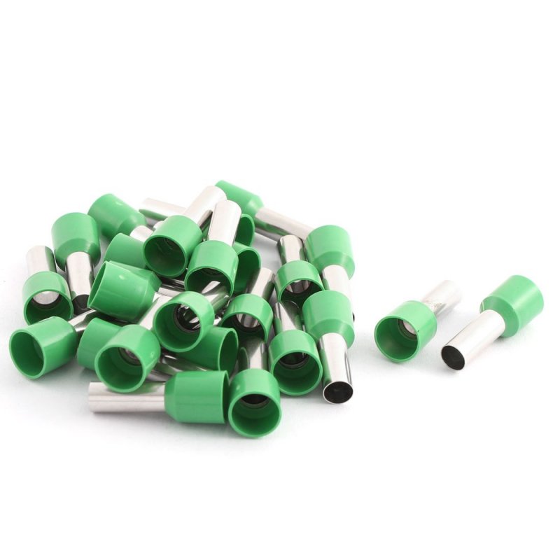 Crimp Wire End Insulated Bootlace Ferrule Connector With 25 Piece 10 Mm Green