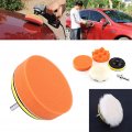 5pcs 4 Polishing Buffing Pad Kit Tool For Car Polisher Buffer With M10 Drill Adapter 