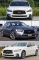 Glossy Black Out Front Bumper Upper Grille Replacement Compatible For 2018-2022 Infiniti Q50 Models With Sensor Holes 
