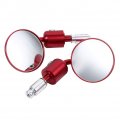 Motorcycle Rearview Mirrorsa Mirrora 1 Pair 7 8 Round Handlebar Bar End Rear View Mirrors Motorbike Sidemirror Silver Red