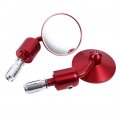 Motorcycle Rearview Mirrorsa Mirrora 1 Pair 7 8 Round Handlebar Bar End Rear View Mirrors Motorbike Sidemirror Silver Red