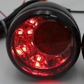 Httmt- Front Matte Black Led Running Brake Turn Signal Indicator Light Compatible With H-d Xl 883 1200 92-17 P N Mt224-019f-mbk