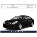 Spieg Ni1320163 Driver Side Mirror Replacement For Nissan Altima Sedan 2008-2012 Power Non-folding Non-heated Paintable Glossy