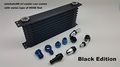 Autobahn88 Aluminum Fitting M22x1 5 Push-on Type Oil Cooler Swivel Hose End 45degree -10an Silver Black With Clamp