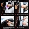 Car Door Seal Strip Weather Stripping Double Layer L Shape Self Adhesive Auto Soundproofing Weatherstrip For Trunk Suv Hood 16m