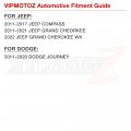 Vipmotoz Dual Function Full Led Rear Bumper Reflector Brake Lights Compatible With 2011-2021 Grand Cherokee Dodge Journey 11-17