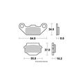Vesrah Vd-332 Suzuki Lt230e230s250r250s500 Front Pad 