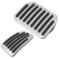 1-set Brake Foot Pedal Pad Compatible For Te-sla 3 Y 2016-2025 Auto Aluminum Alloy Covers Accessories W Anti-slip Rubber Strips 