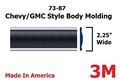 1973-1987 Chevy Gmc Black Side Body Trim Molding Full Size Pickup Truck 2 25 Wide C10 C20 C30 K10 K20 K30 V10 Suburban Custom 