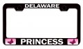 Delaware Princess Girly Bl Steel Auto Suv License Plate Frame Tag Holder
