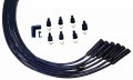 Ultra Series Black Universal V6 Spark Plug Wires Straight Ends Non Hei 8mm High Performance Set 
