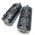 Hk Moto Wing Skull Zombie Shape Foot Pegs Fits Most Models With H-d Male Mount-style Footpeg Supports See Description For