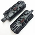 Hk Moto Wing Skull Zombie Shape Foot Pegs Fits Most Models With H-d Male Mount-style Footpeg Supports See Description For