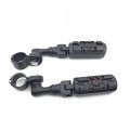 Smt Motorcycle Black Short Angled Adjustable Peg Mounting Kit Wing Zombie Sull Footrest For V-star Roadstar Suzuki Boulevard