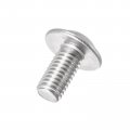 Uxcell Flanged Button Head Socket Cap Screws M5 10mm Hex Drive 304 Stainless Steel Fasteners Bolts Fully Threaded Machine Screw