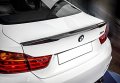 Eparts 1 Piece Carbon Fiber Rear Spoiler Wing Trunk Lid Extended Fit For 2015-2020 Bmw F82 M4
