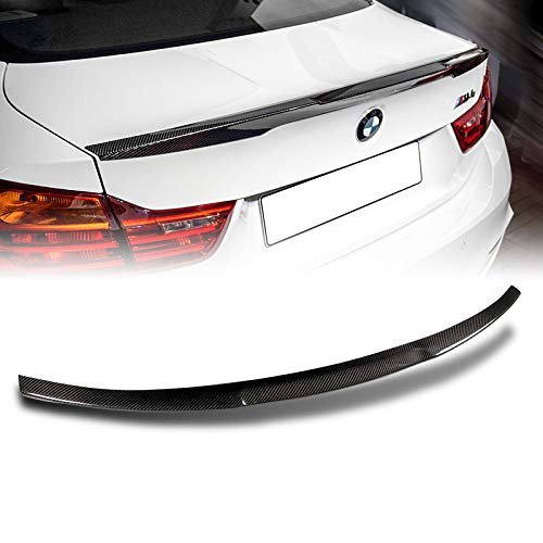 Eparts 1 Piece Carbon Fiber Rear Spoiler Wing Trunk Lid Extended Fit For 2015-2020 Bmw F82 M4
