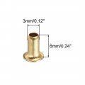 Uxcell Hollow Rivet 3mm X 6mm Through Hole Copper Rivets Grommets Double-sided Circuit Board Pcb 200pcs
