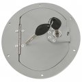 Kuafu Locking Fuel Door Compatible With Hmmwv Humvee Hummer H1 Any Model M998 M1123 M1045 Gas Tank Cap Cover Aluminum Powder
