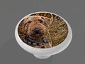 Country Airdale High Gloss Ceramic Drawer Knob 