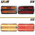 Usr 68-72 C K Series Piup Side Marker Light A 4pc Front Rear Parking Lamps Left Right Set For 1968-1972hevy C K Pick Up Truck