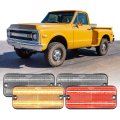Usr 68-72 C K Series Piup Side Marker Light A 4pc Front Rear Parking Lamps Left Right Set For 1968-1972hevy C K Pick Up Truck 