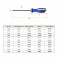 Uxcell 6mm Phillips Ph2 Magnetic Screwdriver 11 8 Inch S2 Steel Round Shaft Non Slip Black Blue White Handle