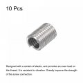 Uxcell Wire Thread Inserts 8-32 Unc 2 5d 304 Stainless Steel Helical Type Coiled Screw Repair Threaded Sleeve Sheath 10pcs