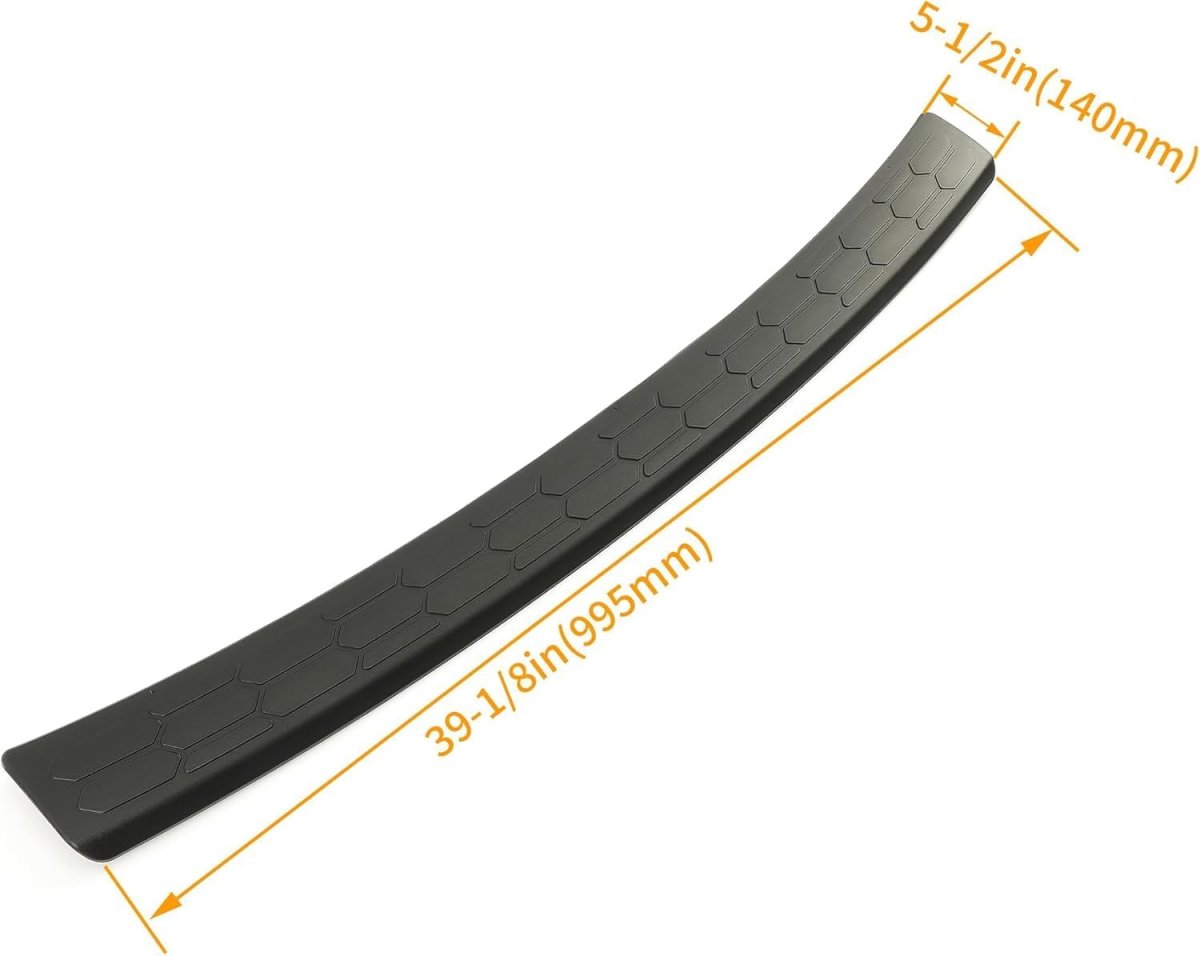 Rear Bumper Protector Guard For 2018 2023 Subaru Xv Crosstrek Black Sill Plate Cover Top Step Pad Trim Cb-2518