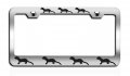Weasels Logo Chrome Metal License Plate Frame Tag Holder E94 