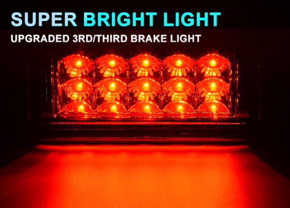 Led 3rd Third Brake Light For Ford F150 Lobo 2004-2008 Fit Explorer Sport Trac 2007-2010 Lincoln Mark Lt 2006-2008 Clear Lens