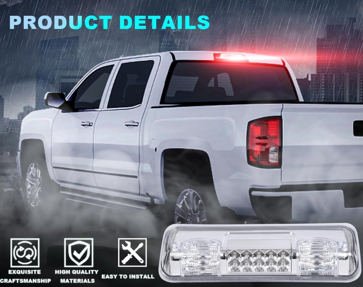 Led 3rd Third Brake Light For Ford F150 Lobo 2004-2008 Fit Explorer Sport Trac 2007-2010 Lincoln Mark Lt 2006-2008 Clear Lens