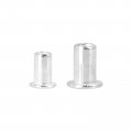 Uxcell Rivet Nuts M3 M4 Metric Aluminum Alloy Flat Head Nut Threaded Insert Silver Tone Pack Of 220