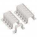 Uxcell U Shaped Connector Bracket 43 X 46mm 304 Stainless Steel For Door Closed Bar Holder Strut Channel 12pcs