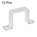Uxcell U Shaped Connector Bracket 43 X 46mm 304 Stainless Steel For Door Closed Bar Holder Strut Channel 12pcs