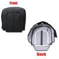 Driver And Passenger Leather Bottom Top Lean Back Replacement Seat Covers Black For Cadillac Cts 2008 2009 2010 2011 2012 2013