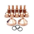 Ice-40c T Plasma Electrode 192047 204325 Tip 204323 Shield Cap Fit Miller Spectrum 625 Cutter Pkg-15 