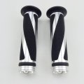Okstno Universal Motorcycle Rubber Gel Handlebar Hand Grips For 7 8 Bar End Handle Bars Sports Bikes Silver
