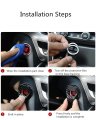 Car Engine Start Stop Button Coveri Push To Ignition Cover Accessories Anti-scratch Universal Decoration Ring Carbon Fiber