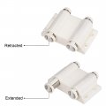 Uxcell 5-6mm Glass Door Double Magnetic Catch Latch Closures Abs White With Clamp Set